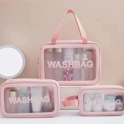 3-Piece Waterproof Travel Cosmetic Organiser