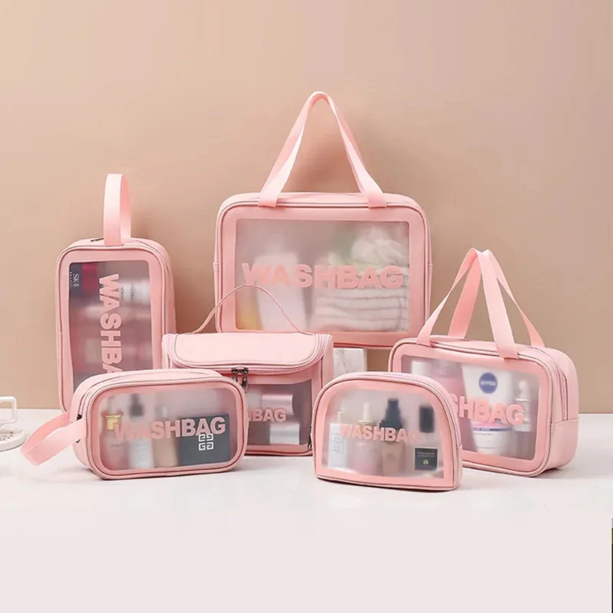 3-Piece Waterproof Travel Cosmetic Organiser