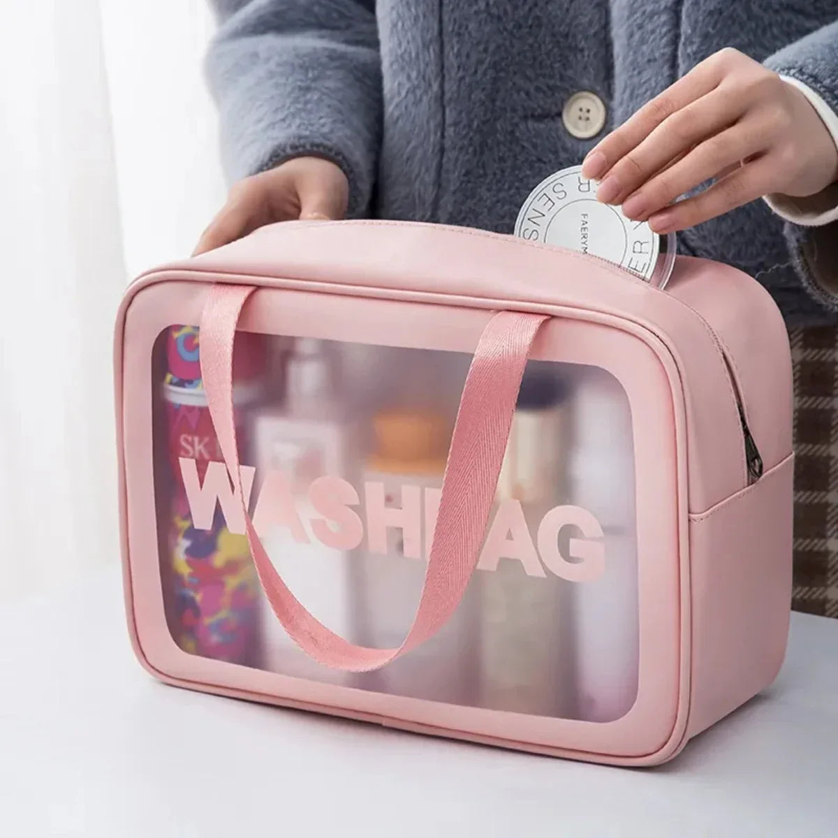 3-Piece Waterproof Travel Cosmetic Organiser