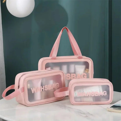 3-Piece Waterproof Travel Cosmetic Organiser