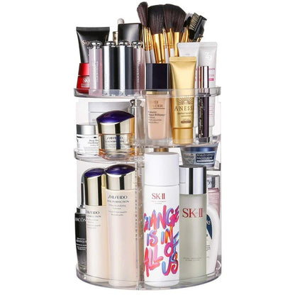 360° Rotating Makeup Organizer