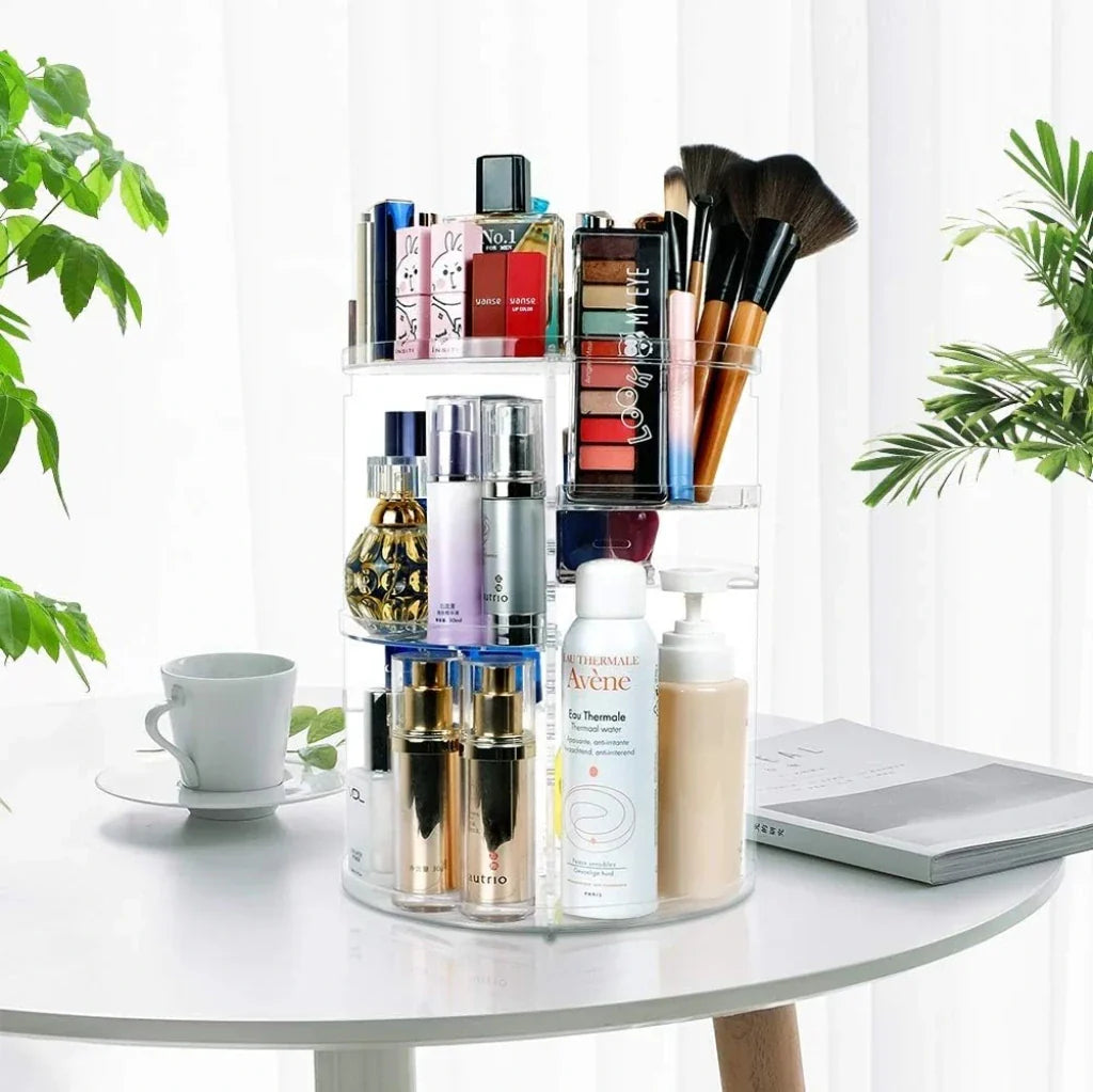 360° Rotating Makeup Organizer