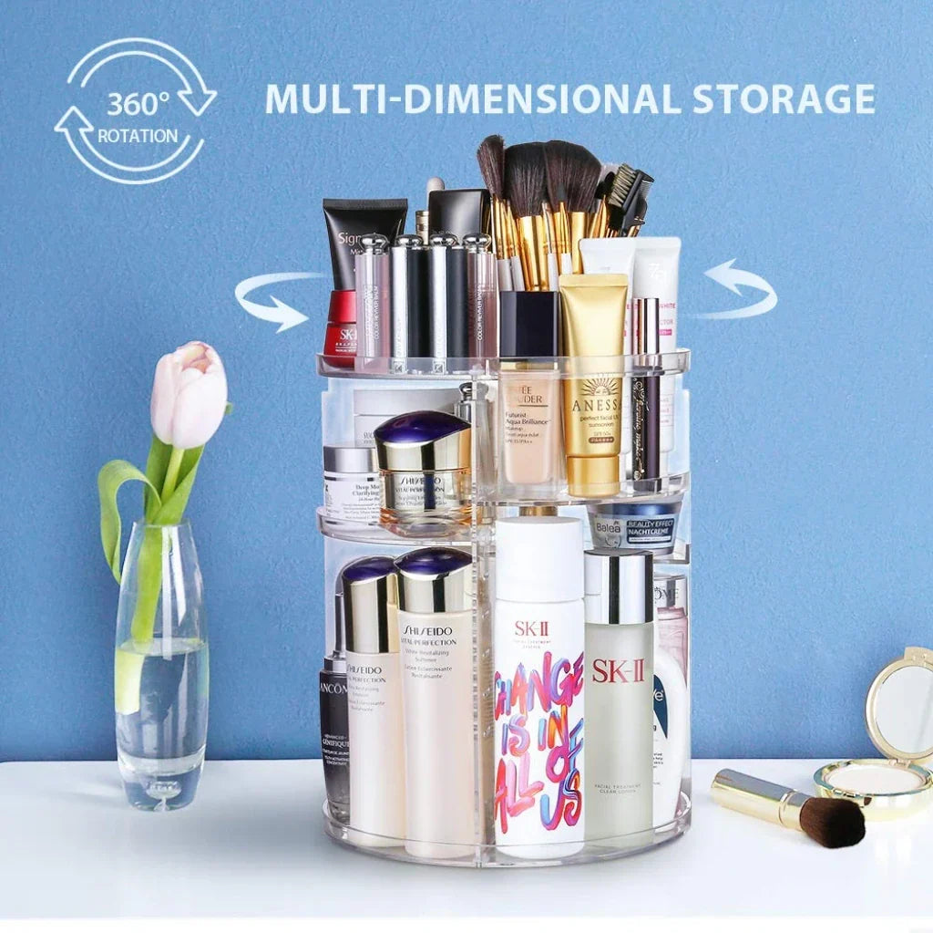 360° Rotating Makeup Organizer