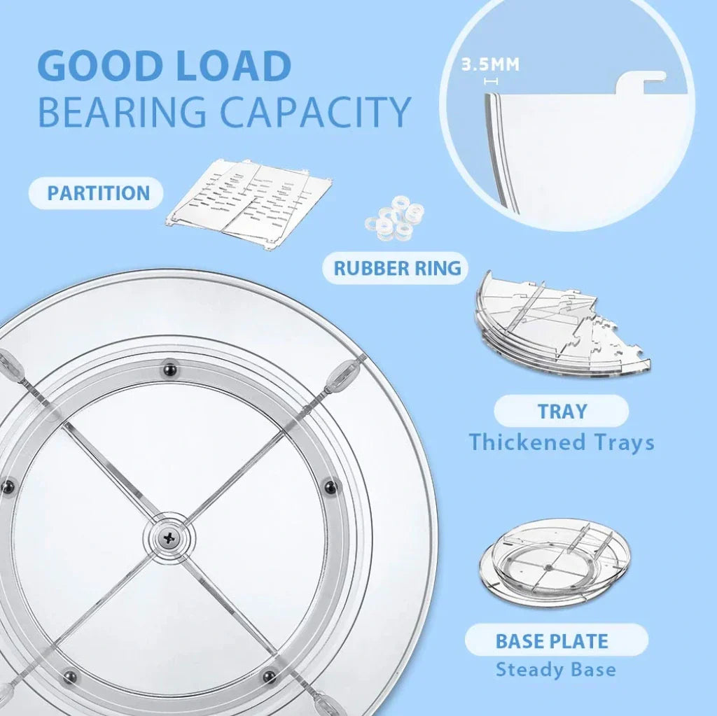 360° Rotating Makeup Organizer