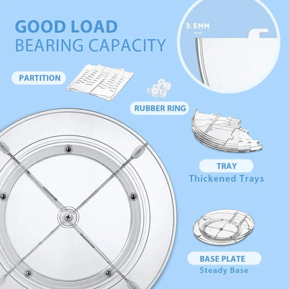 360° Rotating Makeup Organizer