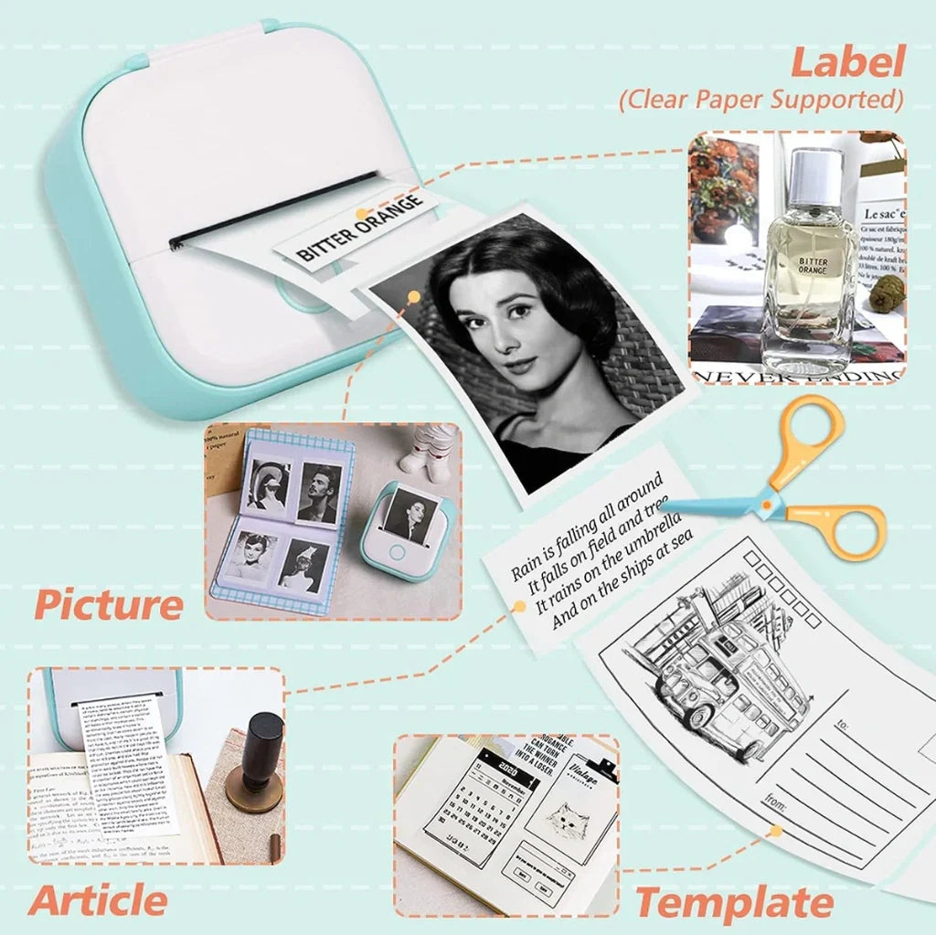 Inkless Portable Pocket Printer