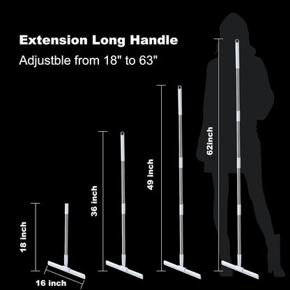 Multipurpose Wiper | Adjustable Silicon Blade | 180° Rotating Head