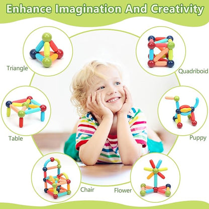 Magnetic Sticks Building Blocks For Kids Early Development