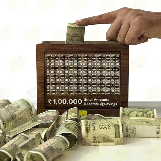 Wooden Piggy Money Saving Bank 💰