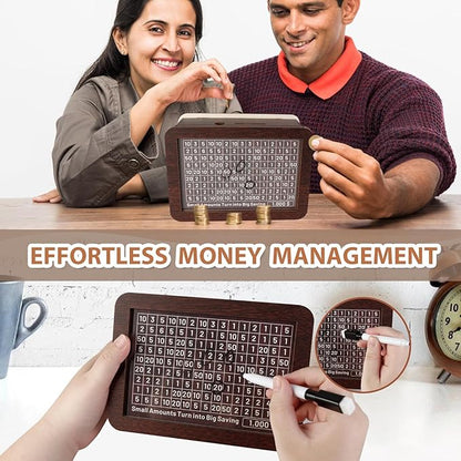Wooden Piggy Money Saving Bank 💰