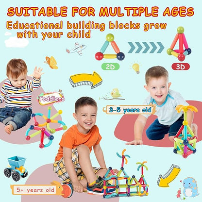 Magnetic Sticks Building Blocks For Kids Early Development