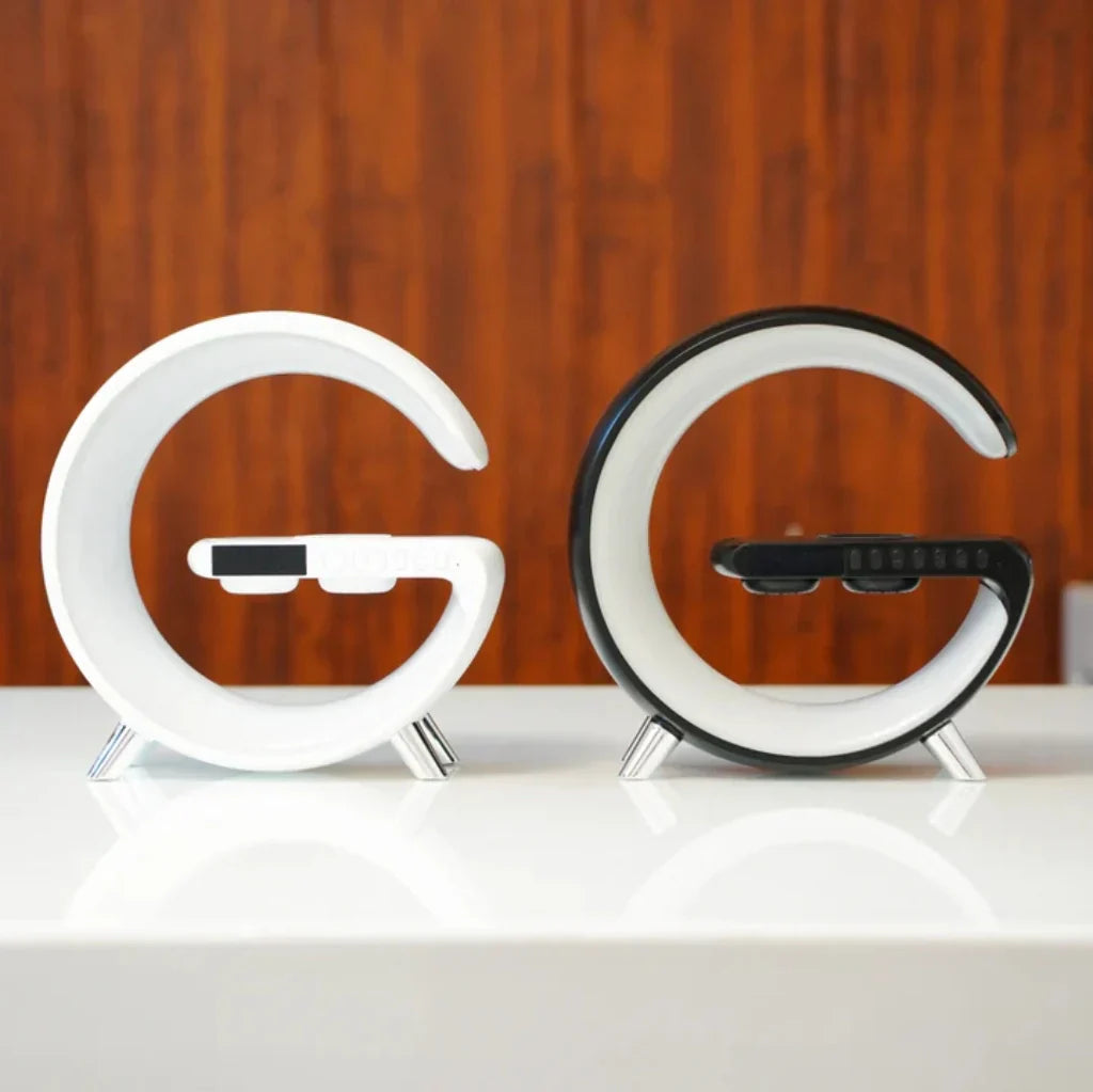 G Intelligent Lamp with Speaker, Clock and Charger