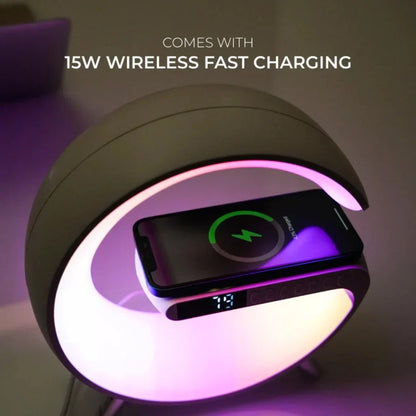 G Intelligent Lamp with Speaker, Clock and Charger