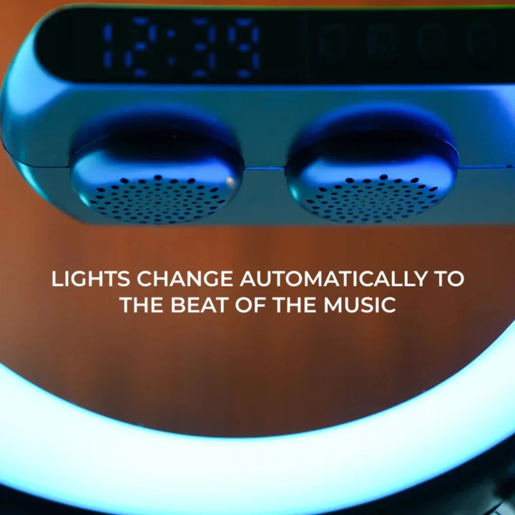 G Intelligent Lamp with Speaker, Clock and Charger