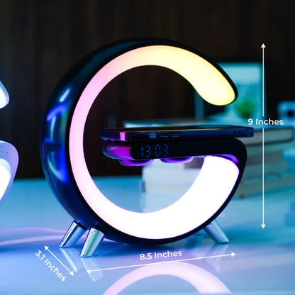 G Intelligent Lamp with Speaker, Clock and Charger