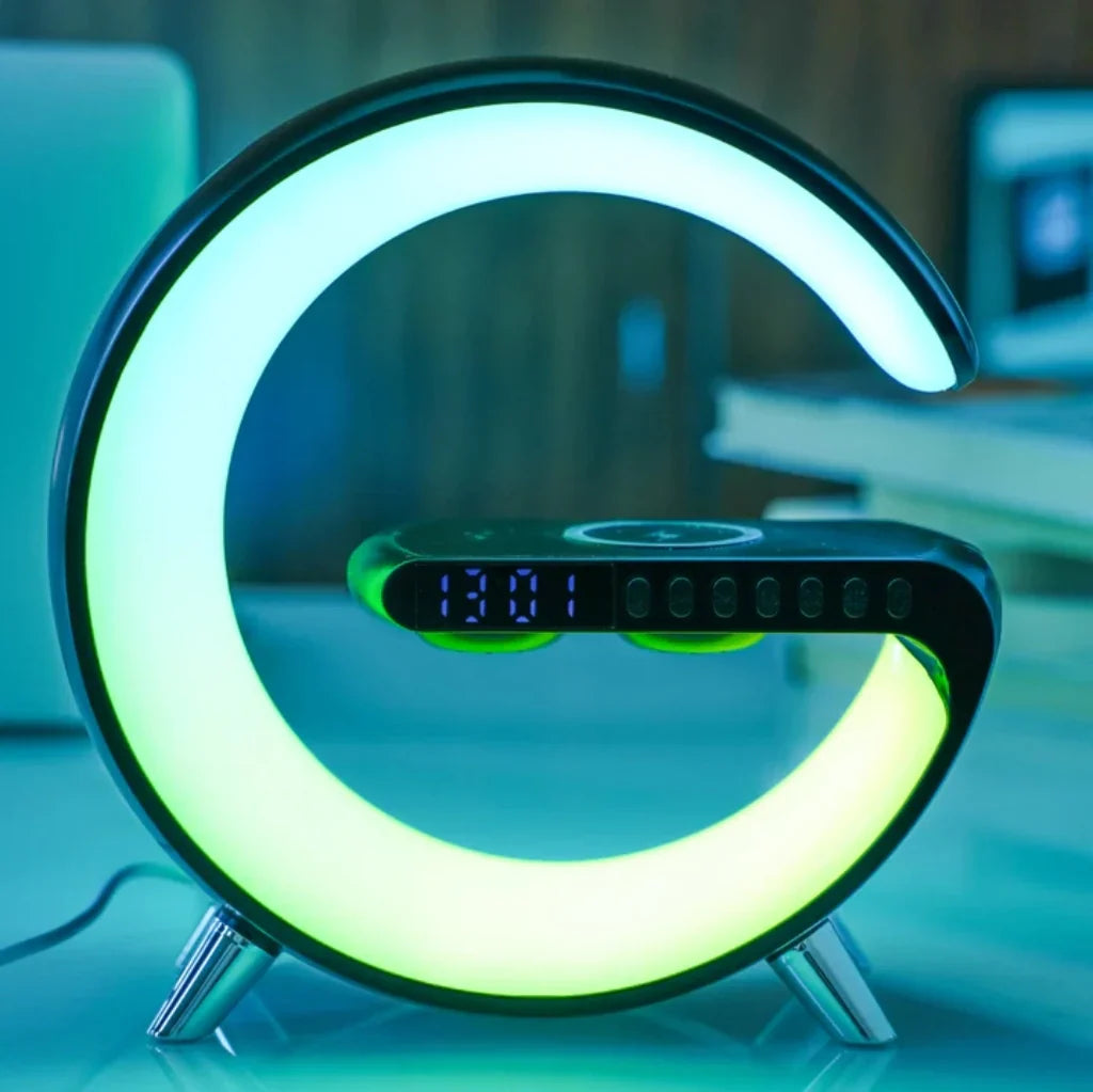G Intelligent Lamp with Speaker, Clock and Charger