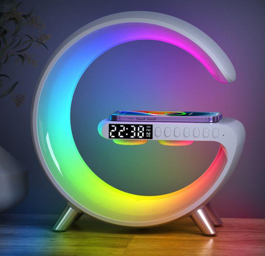 G-Shape LED Wireless Charging Speaker Lamp