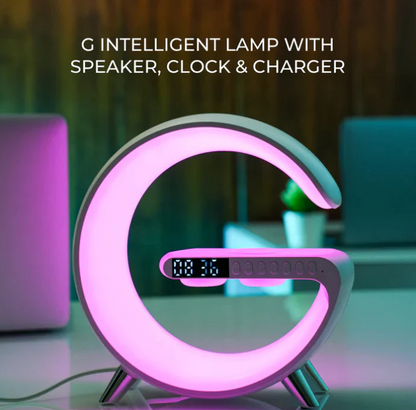 G-Shape LED Wireless Charging Speaker Lamp