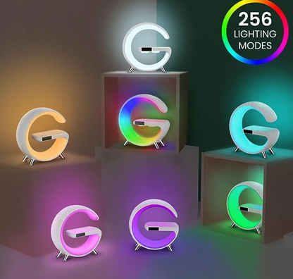 G-Shape LED Wireless Charging Speaker Lamp