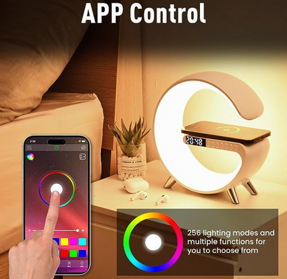 G-Shape LED Wireless Charging Speaker Lamp