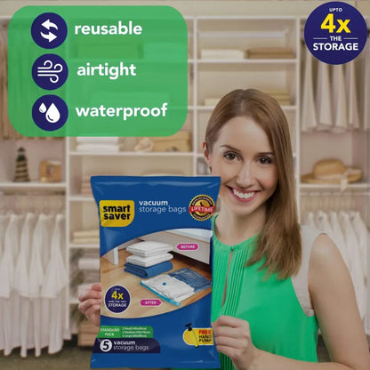 Smart Saver Reusable Vacuum Storage Bags