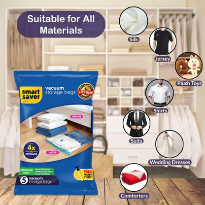 Smart Saver Reusable Vacuum Storage Bags