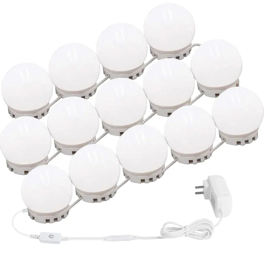 Hollywood Led Vanity Mirror Lights - 14 LED Bulbs