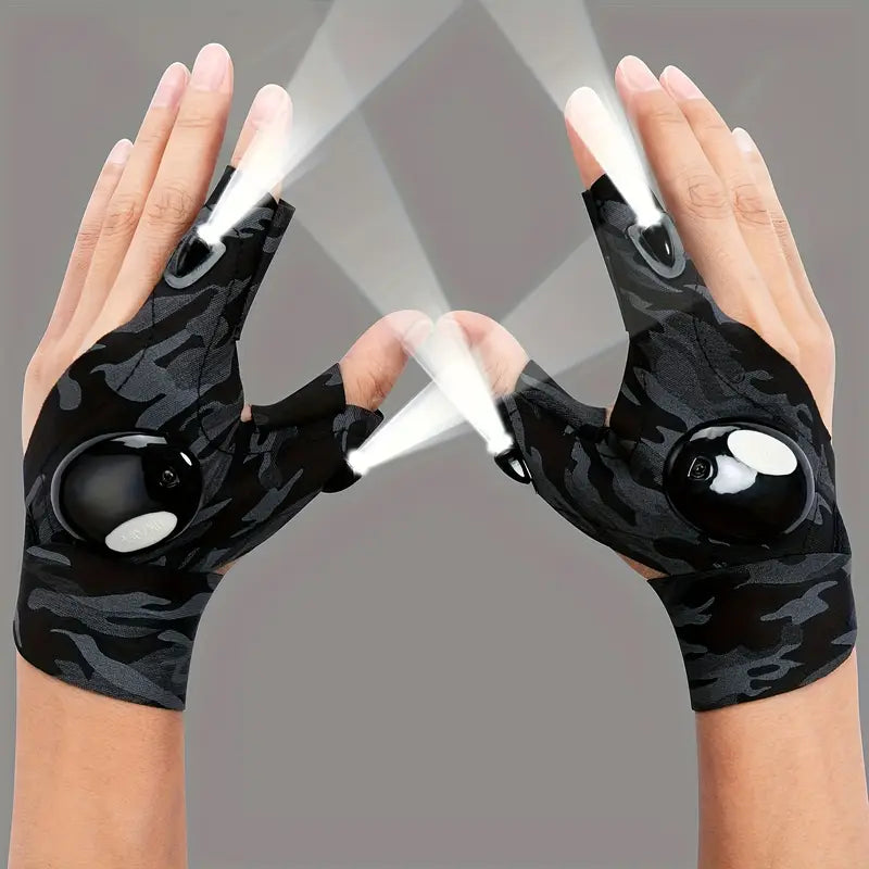LED Night Light Waterproof Gloves