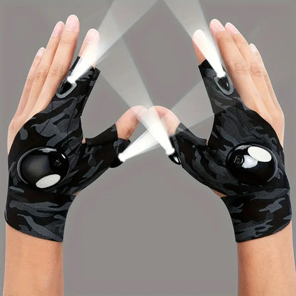 LED Night Light Waterproof Gloves