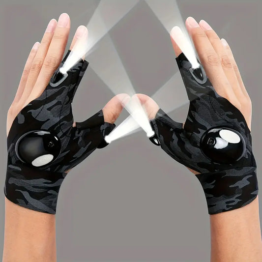LED Night Light Waterproof Gloves