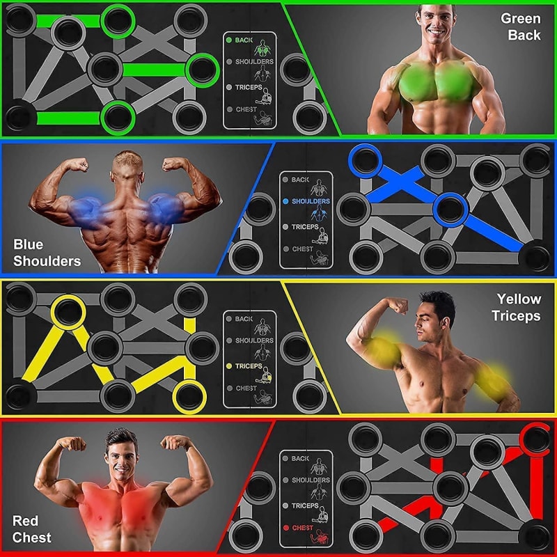 9 in 1 Revolution Push Up Rack Board